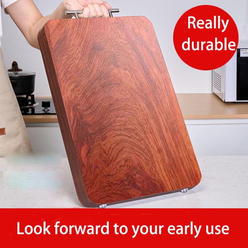 Rosewood Cutting Board Antibacterial and Mildew Resistant Solid Wood Cutting Board Kitchen Whole Wood Cutting Board