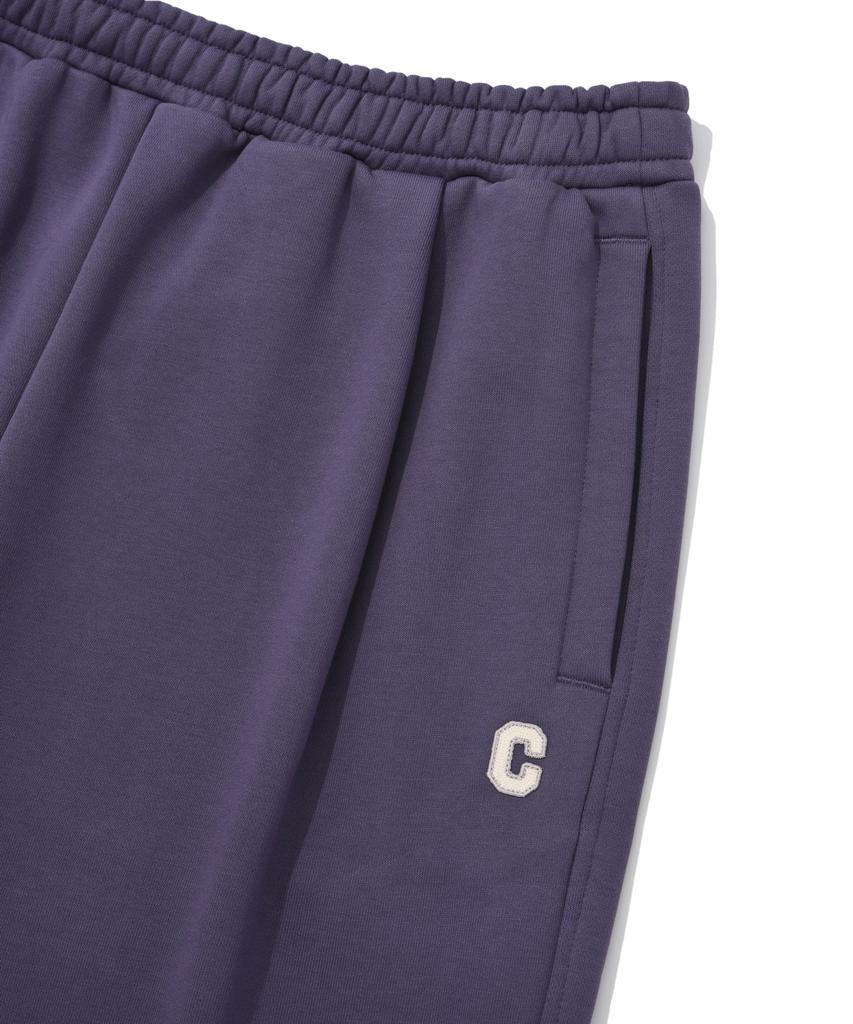 COVERNAT One-Pleat Semi-Wide Fit Sweatpants Purple