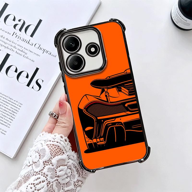 Super Sports Car Simple Desgin Soft Phone Case For Xiaomi Redmi Note 14 15 Pro Plus 13 12 11S 11T 5G 10 9S 9 Plating Anti-Fall F