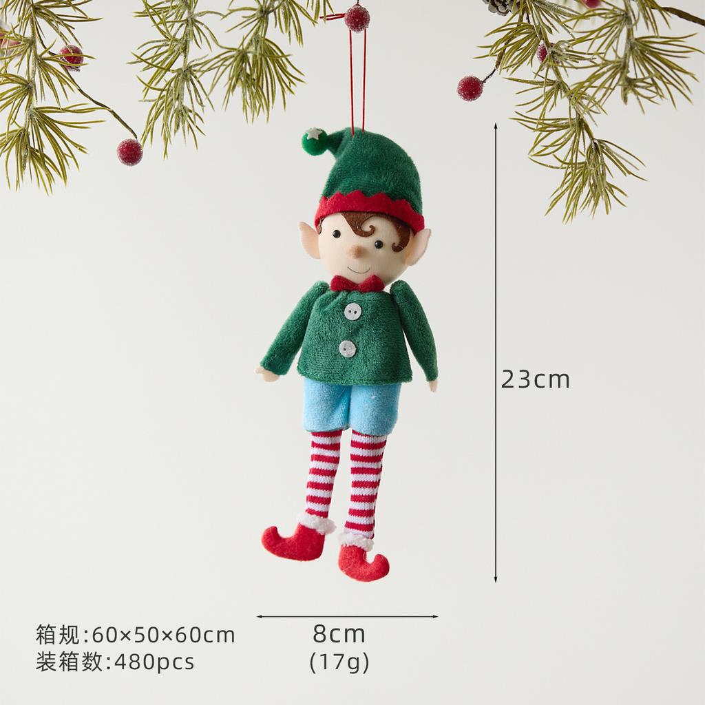 Süßer Elf-Puppe-Anhänger im Ins-Stil Weihnachtsbaum-Anhänger Weihnachtsdekorationszubehör