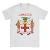 Jamaica Coat Of Arms   TShirt  Fashion T Shirts Short Sleeve Y2K Basic Tshirt Summer Cotton 4XL 5XL 6XL Clothing