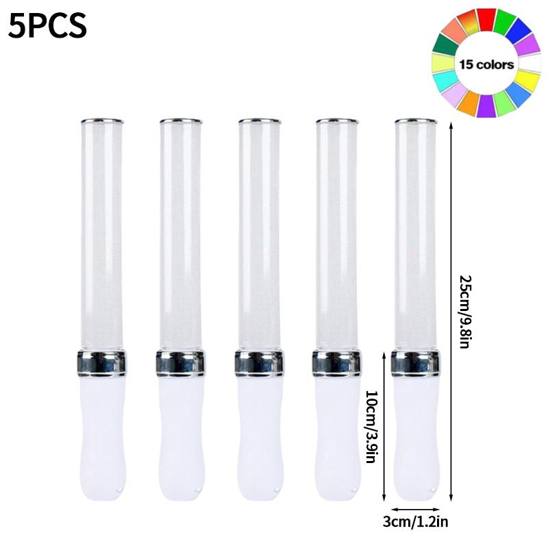 1-10Pcs K-Pop Lightstick Led Glow Sticks 15 Color Reusable Concert Stick Led Flashing Glowsticks Birthday Wedding Party Favor