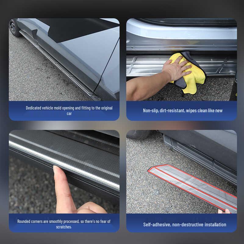 Stainless Steel Snowflake Side Step Trim Panel for Deep Blue G318