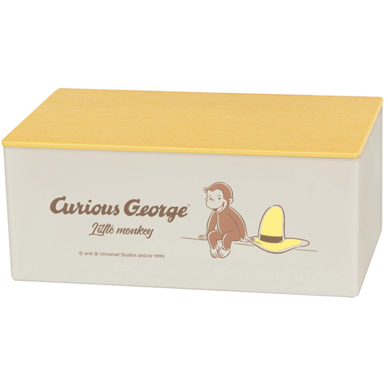 

Nishiki Kasei Curious George Mask BE x W x D x Made in Japan Case, L-hat, 20.6cm 12.2cm 8.6cm H, бежевий