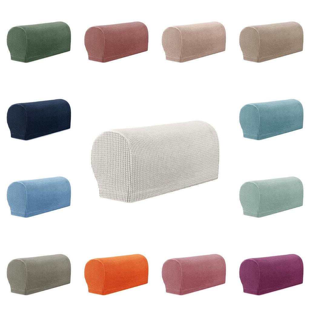 Elegant And Durable Polyester Sofa Armrest Covers With Non-slip Design And Simple Colors