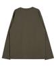 ASTRAL PROJECTION Astral Design Studio Round Neck 13-Count Cotton Long Sleeve T-Shirt_Khaki