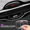 4pcs Transparent Car Door Handle Bowl Protector Film Anti-Scratch Sticker For MINI Cooper JCW WORKS R55 R56 F55 F56 R57 R58 R59 Dymfu11