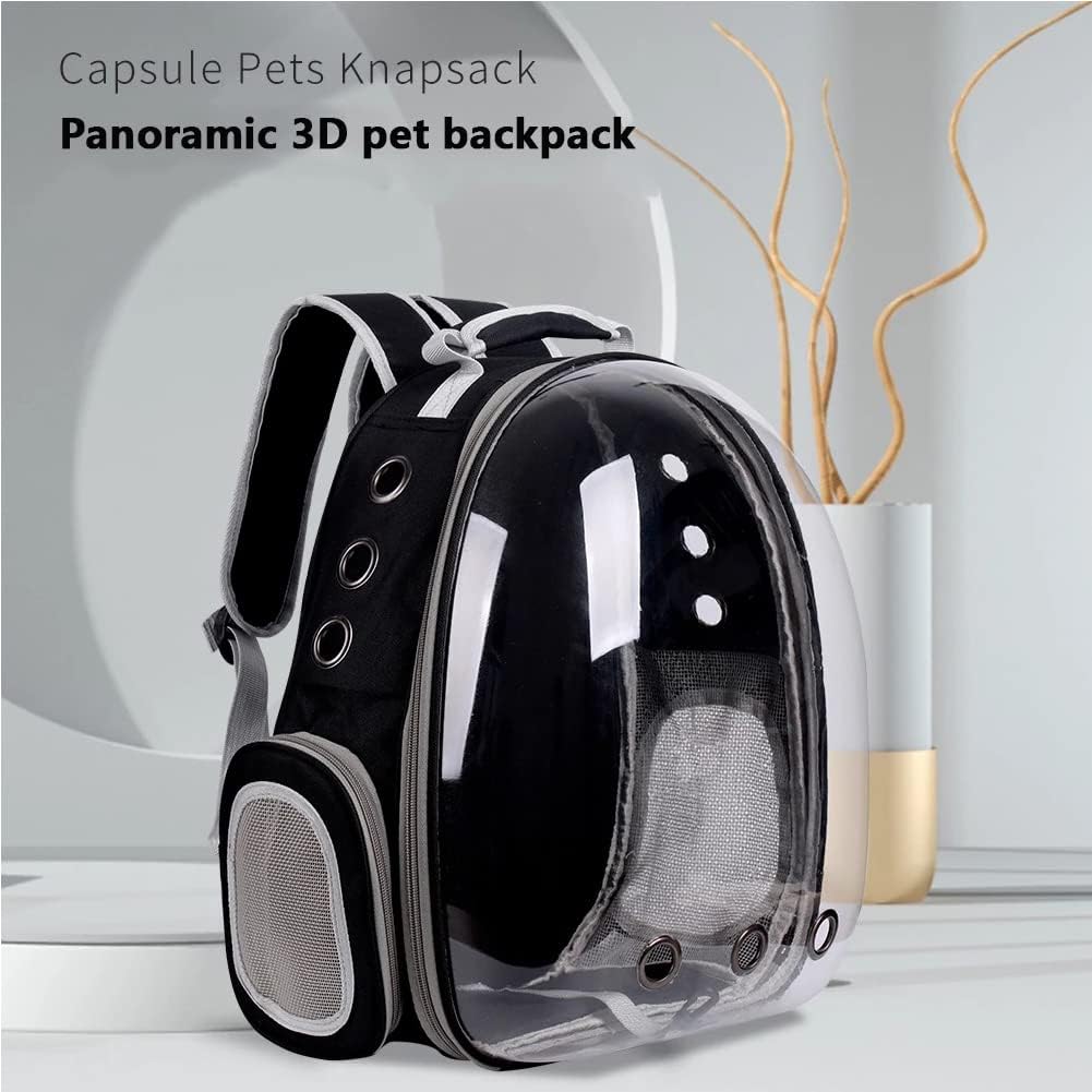Cat Carrier Backpack Transparent Cat Bag Capsule Bubble Pet Backpack Small Animal Puppy Kitty Breathable Pet Carrier for Travel