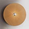 Round Rattan Wall Sconce Rustic Wall Light Handwoven Wall Sconces Lighting Fixture Vintage Circular Wall Mount Lights Living Room Wall Sconces