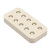 Beige Queen Grafting Cups Silicone Mold Double Row Queen Bee Grafting Cup Silicone Mold Beekeeping