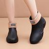 Korean Style Women's Short Shaft Rain Boots Waterproof Warm Flat Sole Kitchen Work Car Wash Rubber Boots Men's