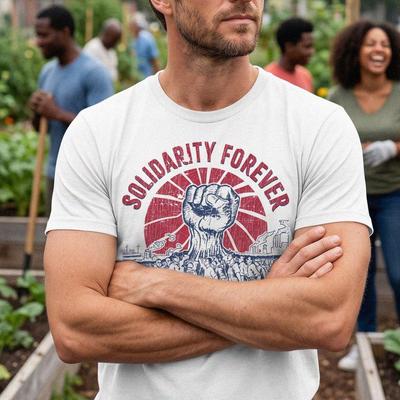 Solidarity Forever Labor Union T-Shirt, Retro Workers Pride Tee, Pro-Union Graphic