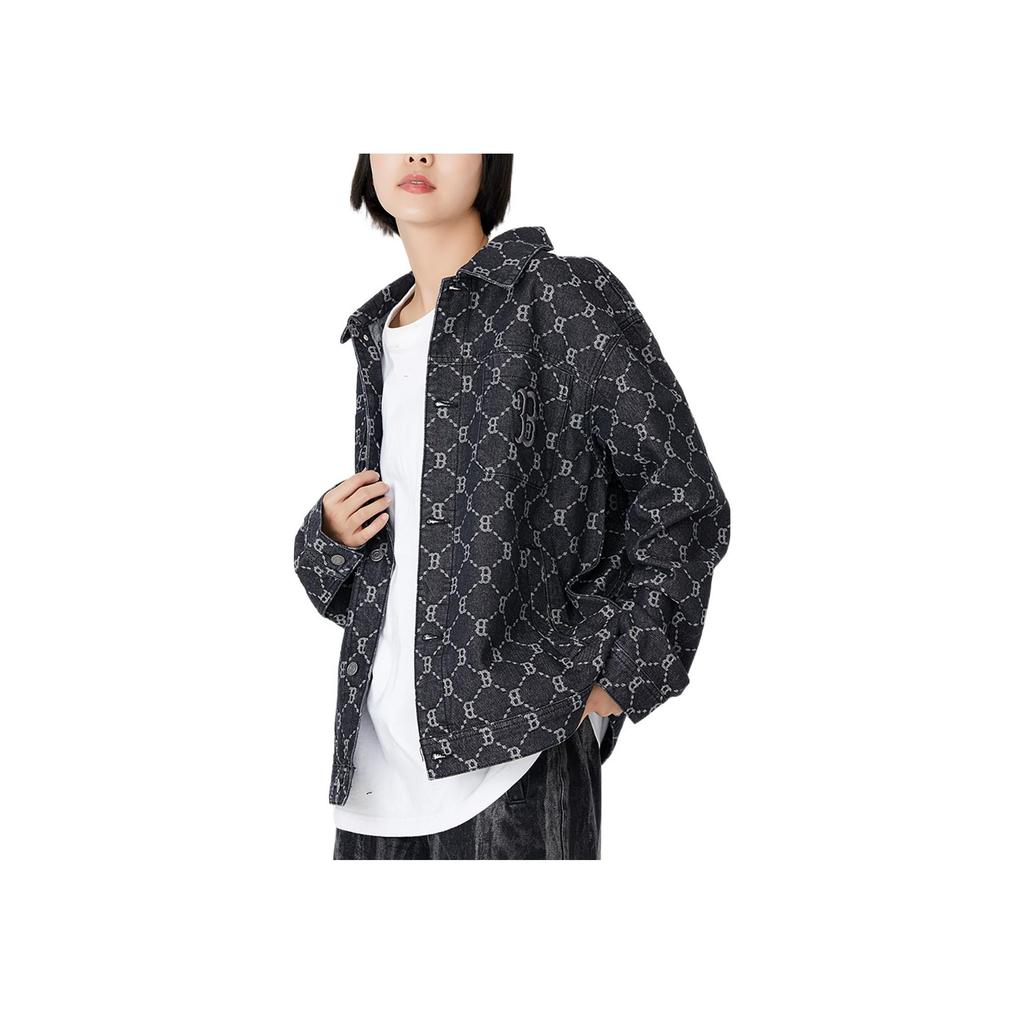 New MLB Old Flower Jackets Unisex Black 3ADKM0224-43BKS