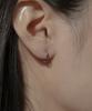 Novice Tokyo Thin Hinged Hoop Pierce [Stainless] (3 Sizes) / Silver