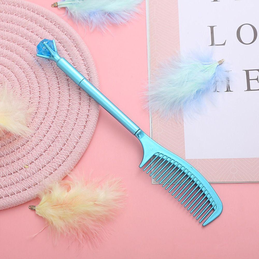 Creative Comb Shape Gel Pen Luxury Signature Pen Student Stationery Neutral Pen  School