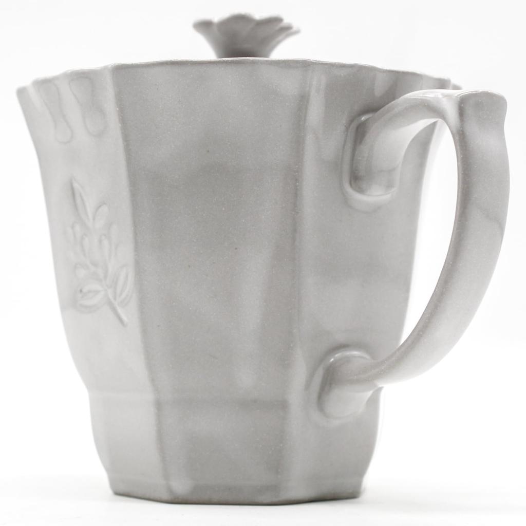 Aito Seisakusho [Olive] Teapot, Microwave and Dishwasher Safe, White, Approx. 430ml, Seto Ware, Made in Japan, Product Number 111213
