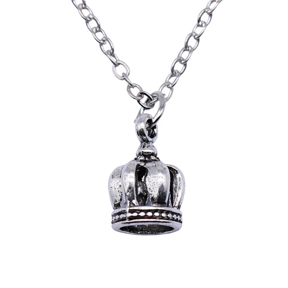 Hammered Horseshoe Pendant Necklace Western Cowboy Lucky Charm 40cm Short Chain