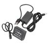 NP‑W126 Dummy Battery DC Coupler Power Adapter with USB Drive Cable for Fujifilm XT2 XT3 XT20 XH1 XT20 X100F