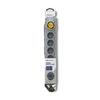 Qoltec Quick Switch surge protector power strip | 6 sockets | 3m | gray