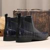 8766 Chelsea Boots British Crocodile Pattern Men's Boots, Retro Pointed Martin Boots, Foreign Trade