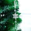 Transparent Acrylic Christmas Tree Ornaments: Elk & Snowflake Decorations