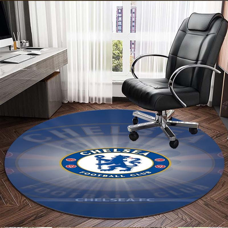 football club.C Print Round Rug, Washable Floor Carpet, For Entryway Dorm Laundry Room Office Study, Home Decor Birthday Christmas Gift