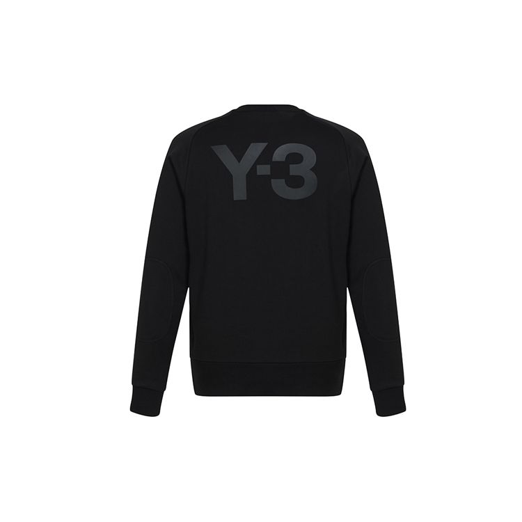 

Y-3 Large Back Logo Cotton Sweatshirt Men Tops Black S13583 M