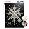 DIY Pearl Snowflake Frameless Pearl Painting Kit Elegant Beaded Wall Art Set for Aesthetic Home Decor and Relaxing Handmade Craft Gift