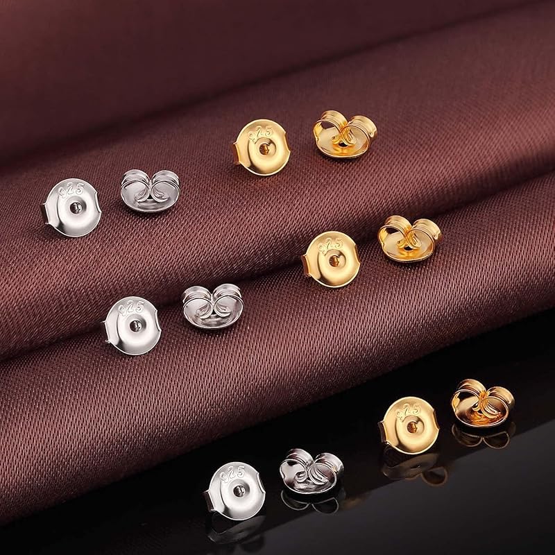 [925 silver] earrings parts catch metal allergy spare For spare (925 made of silver 20 pieces, gold + silver)