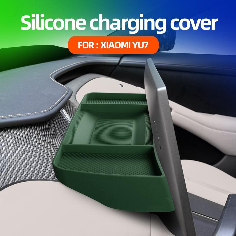 New high-quality car storage box suitable for Xiaomi YU7 navigation screen rear car storage box organizer and storage supplies