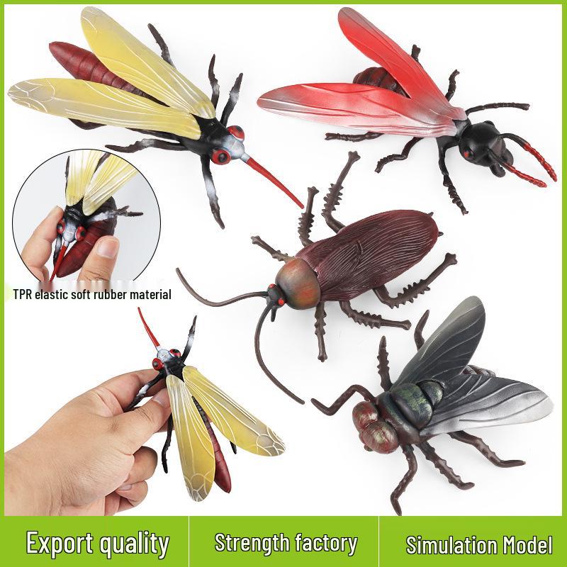 TPR Cognitive Decompression Toy: Realistic Insect and Animal Models (Cockroach, Mosquito, Ant, Fly, Spider, Python)