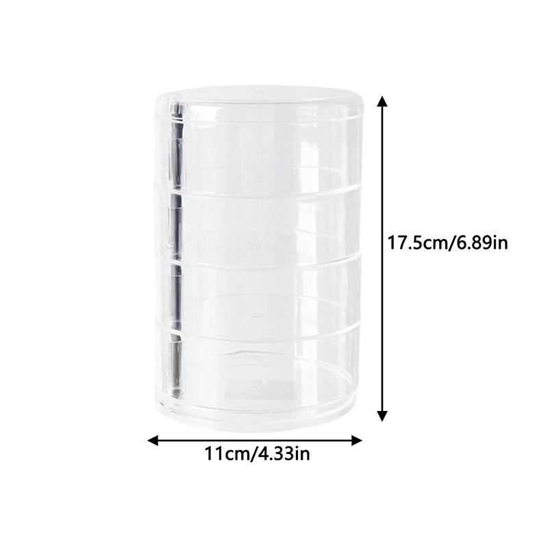 Acrylic Multi-Layer Rotating Display Shelf Character Stand Doll Model Display Box Blind Box Stage Cabinet Dust-Proof Display Box