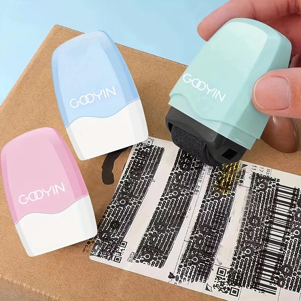 1pc Privacy Protection Multi-Functional Leakproof Rolling Seal Suitable for Documents Bills Financial Information Seals Securely