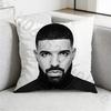 Rapper DDrake Pillow Case Square DoubleSided Printing Short Plush Sofa Cushion Cover Bedroom Bedside Pillow