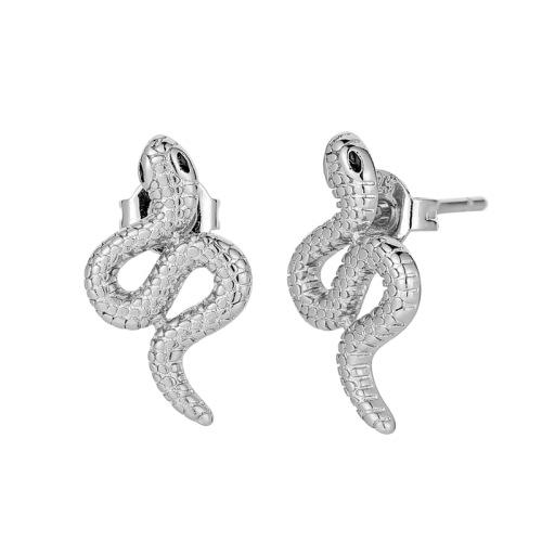 Fashion Snake-shaped Willow Leaf Chain Earrings - Unique and Versatile Ear Jewelry - Heart-shaped Round Beads Ear Decorations