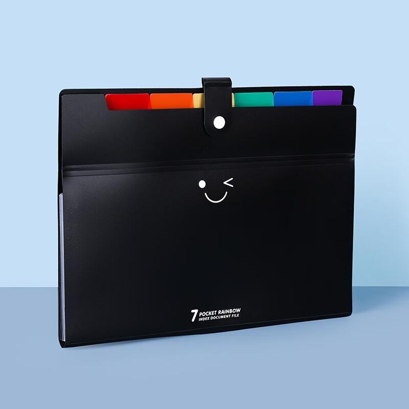 Fumide A4 Accordion File Organizer, 7 Compartments, 3-Pack