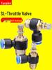 6mm Air Hose Pneumatic Quick Connect Adjustable Speed Control Throttle Valve SL8-02