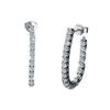 Moissanite & Sterling Silver Large Hoop Earrings: European & American Style, Light Luxury, Fashionable Design for Women