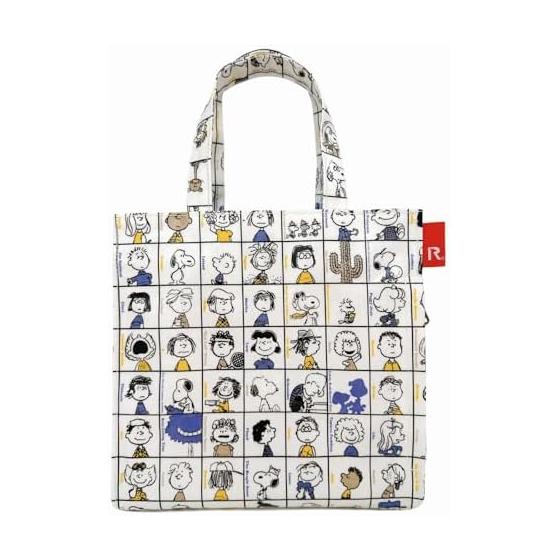 [Rootote] Women s Tote Bag Snoopy Small Sub Bag Lunch Bag Laminated Front IP.Square.Lami.Peanuts-0L 8431
