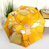Psyduck Cartoon Pattern, Automatic Folding Umbrella, Portable and Foldable Design, 8 Ribs, a Christmas or Birthday Gift.