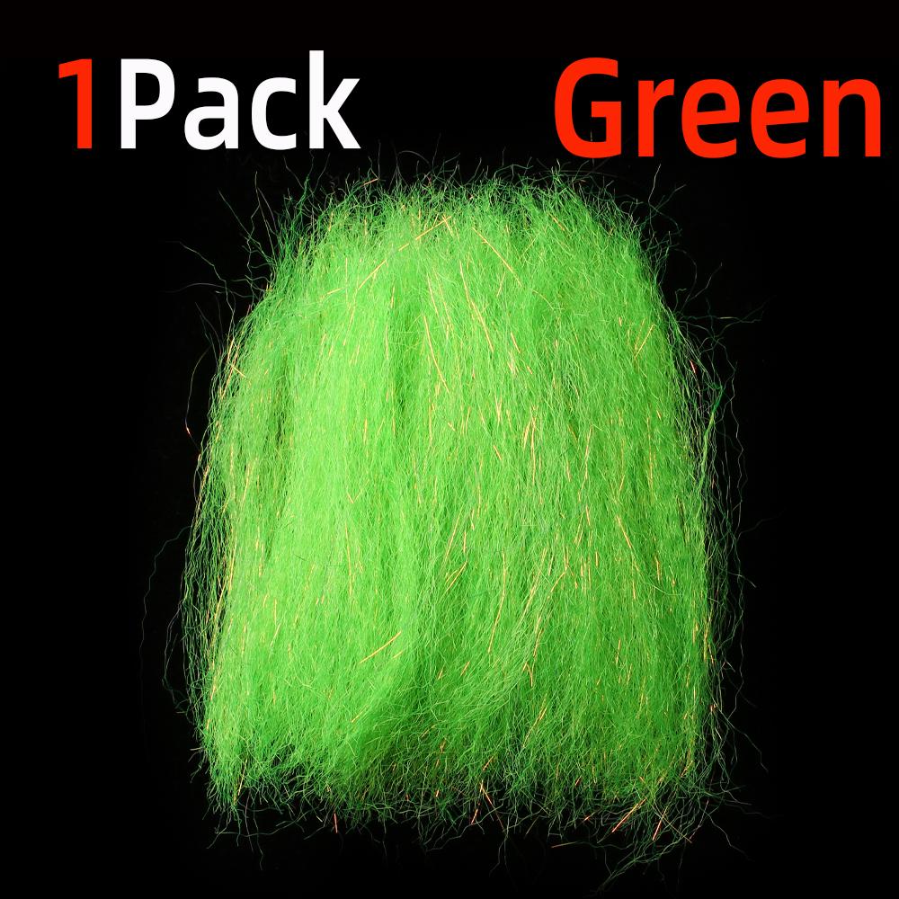 

1 упаковка гофрированного волокна Slinky Fiber Flash Streamer Fiber для мушек Minnow Streamer Flies Saltwater Trout Bass Pike Lure Материал для вязания мушек