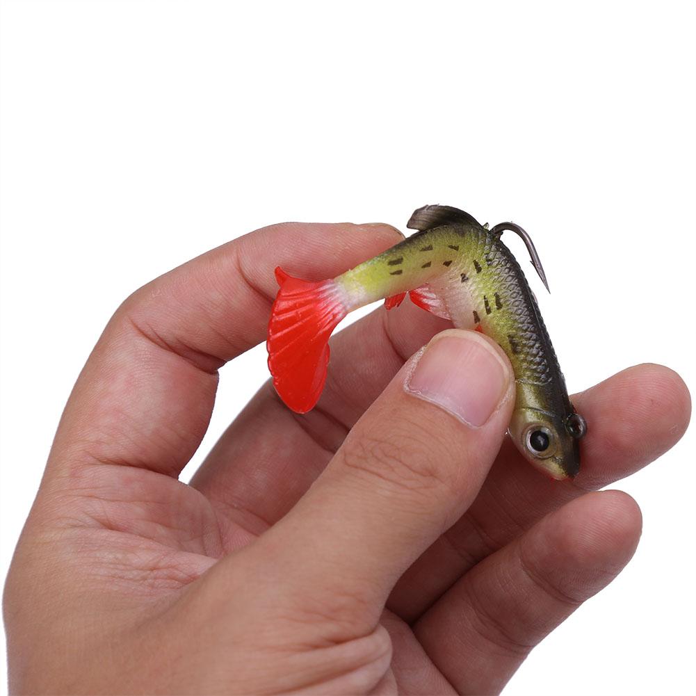 8.5cm 13g Lifelike Lures Soft Fishing Baits Lures With Treble Hook (Yellow)