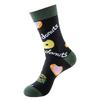 Stylish Mid-Calf Socks Men Women Animal Fruit Galaxy Print Casual Cotton