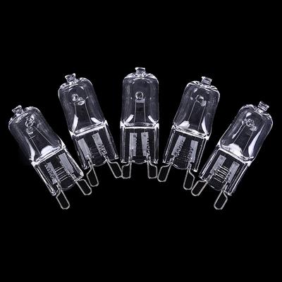5 Stück G9 Halogenlampe 20/40/60W 220V Warmweiß Für Wandleuchte Klarglas Jede