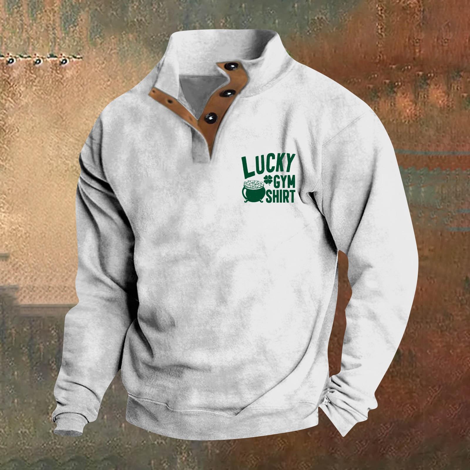 

Весна та чоловічий світшот зі стоячим коміром - це повсякденні светри для активного відпочинку XL білий