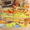 JIANWU 70mm*5m Autumn In Altay Series Vintage Tree Field Landscape Material Collage PET Tape Creative DIY Journal Stationery