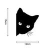 [JASDESIGN] Cat Sticker Cat Sticker Cat Black Cat Car Motorcycle Decal Gaze Peek Black JM-134B (Black, 1)