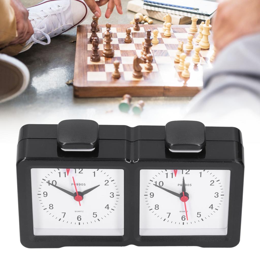 Analoge Uhr Zähl- und Countdown-Timer Stummschaltung Multifunktion Schach für Brettspiel-Wettbewerbswerkzeuge