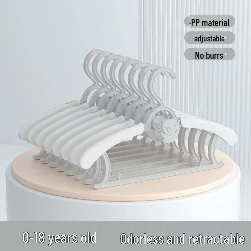 

Non-slip Retractable Baby Clothes Hanger - Multifunctional & No-Marks