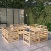 Day and Night - Day and Night Garden Furniture Set 9 Pieces Solid Pine Wood
